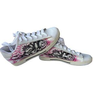 OSIRIS Serve White Lace-up Skate Sneakers Women's Size 10 (READ)